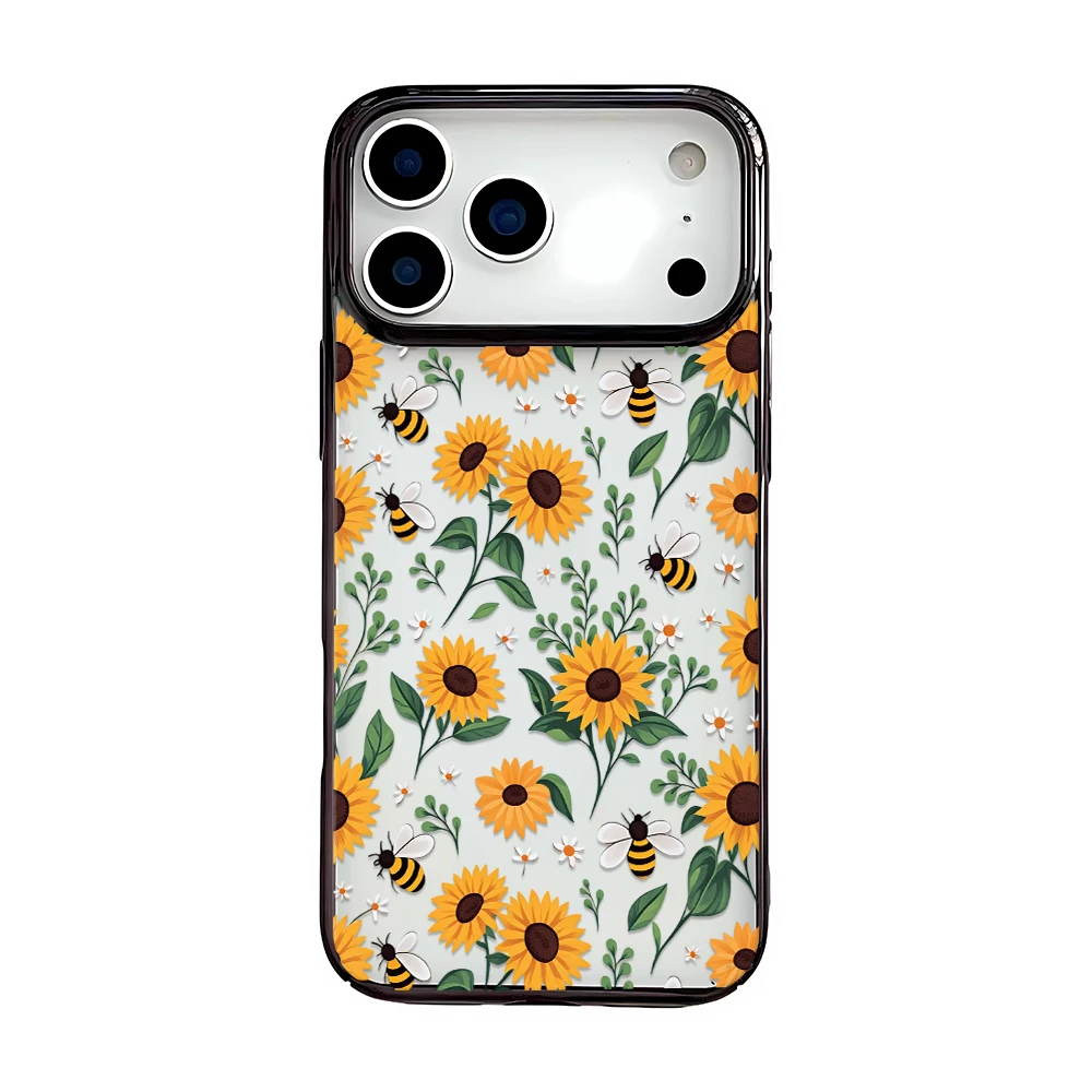 Чехол для телефона Nature Style с желтым узором, тонкий, мягкий, эстетичный, защитный, для iPhone Max 16 11 Plus 17 12 15 Air 14 Pro 13. (art.: 3920dd05dfacb) - 3920dd05dfacb