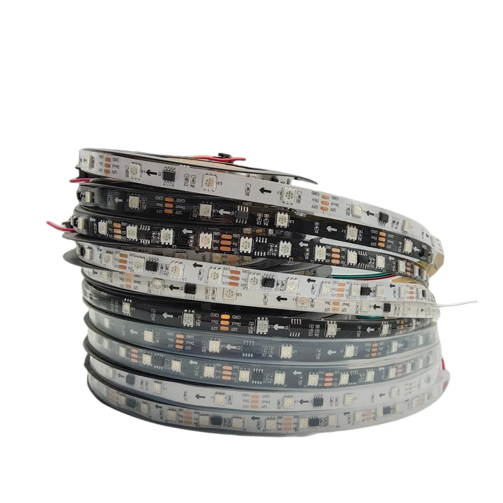 

Светодиодная лента WS2811 RGB, 5 м, 30 60 пикселей, 3 светодиода