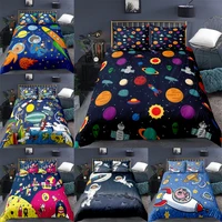 cartoon winter bedding set for boy girl soft bedspreads comforter duvet cover quality quilt cover and pillowcase