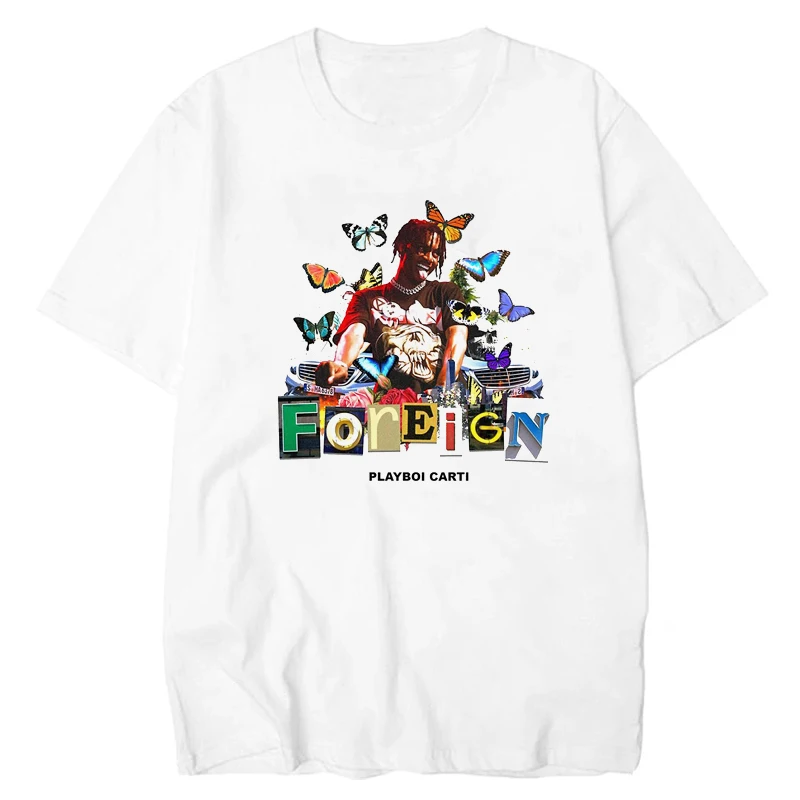 

Rapper Playboi Carti T Shirt Men Women Summer Fashion Cotton T-shirt Kids Hip Hop Tops Tees Rock Band Camisetas Hombre Women Top