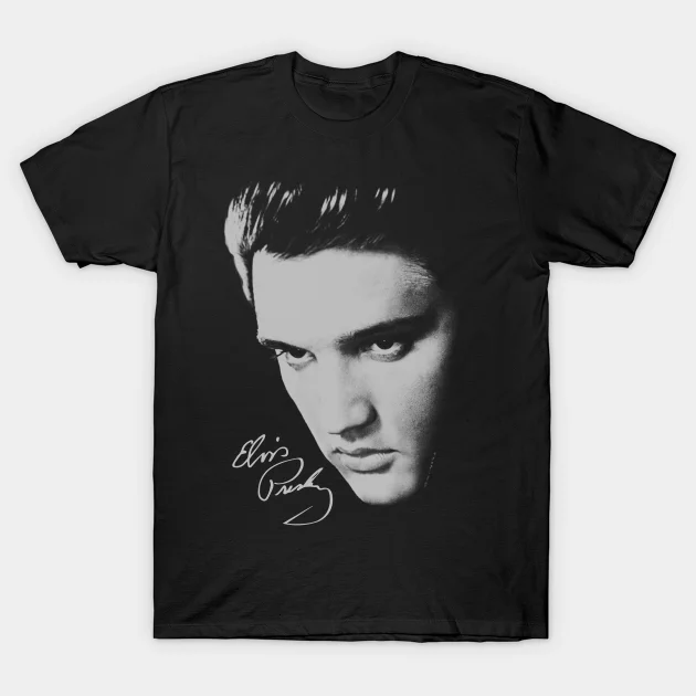 

2021 Men/Women's Summer Black Street Fashion Hip Hop Image Handsome Elvis Presley Gift For Lovers T-shirt Cotton Tees Tops