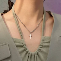 smooth 925 sterling silver jewellery necklace cross pendant chain love gifts