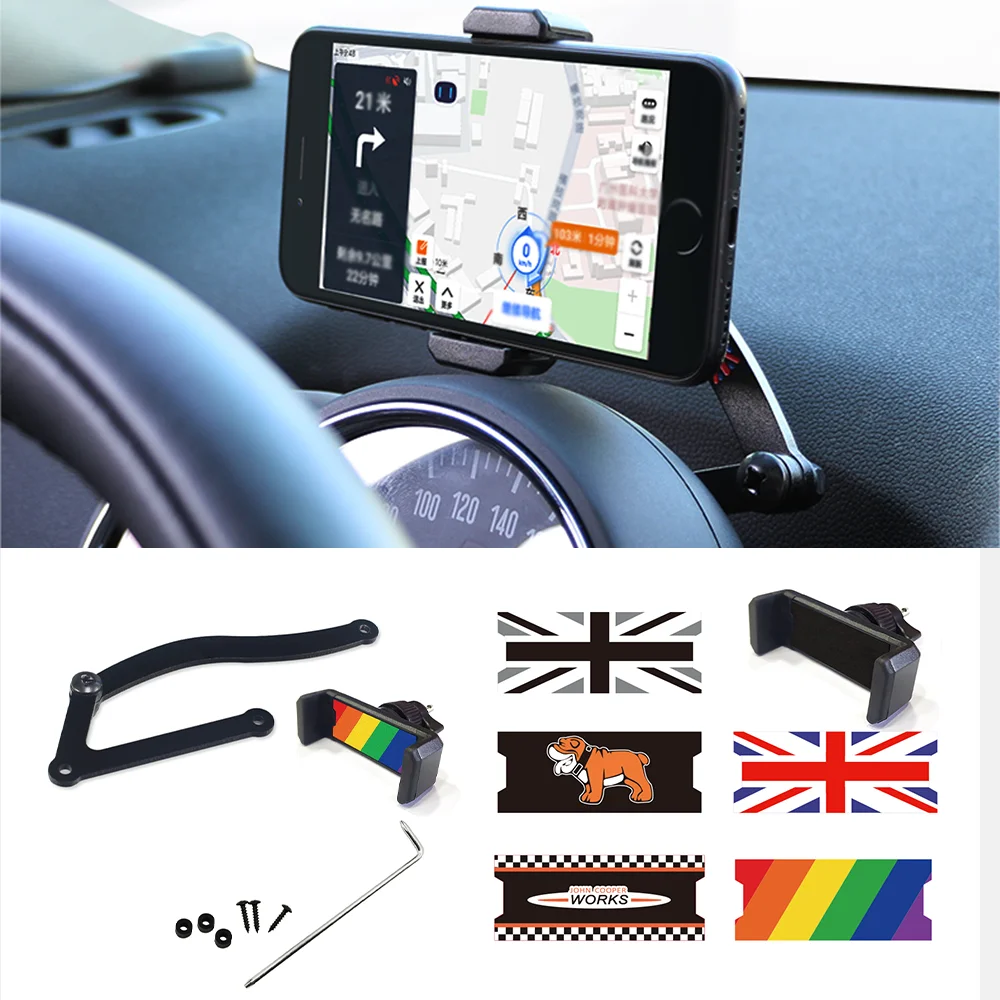 

Car Phone Holder Automatic Vent Clip 360 Degree Rotatable Foldable Holder For MINI F54 F55 F56 F60 WORKS Black
