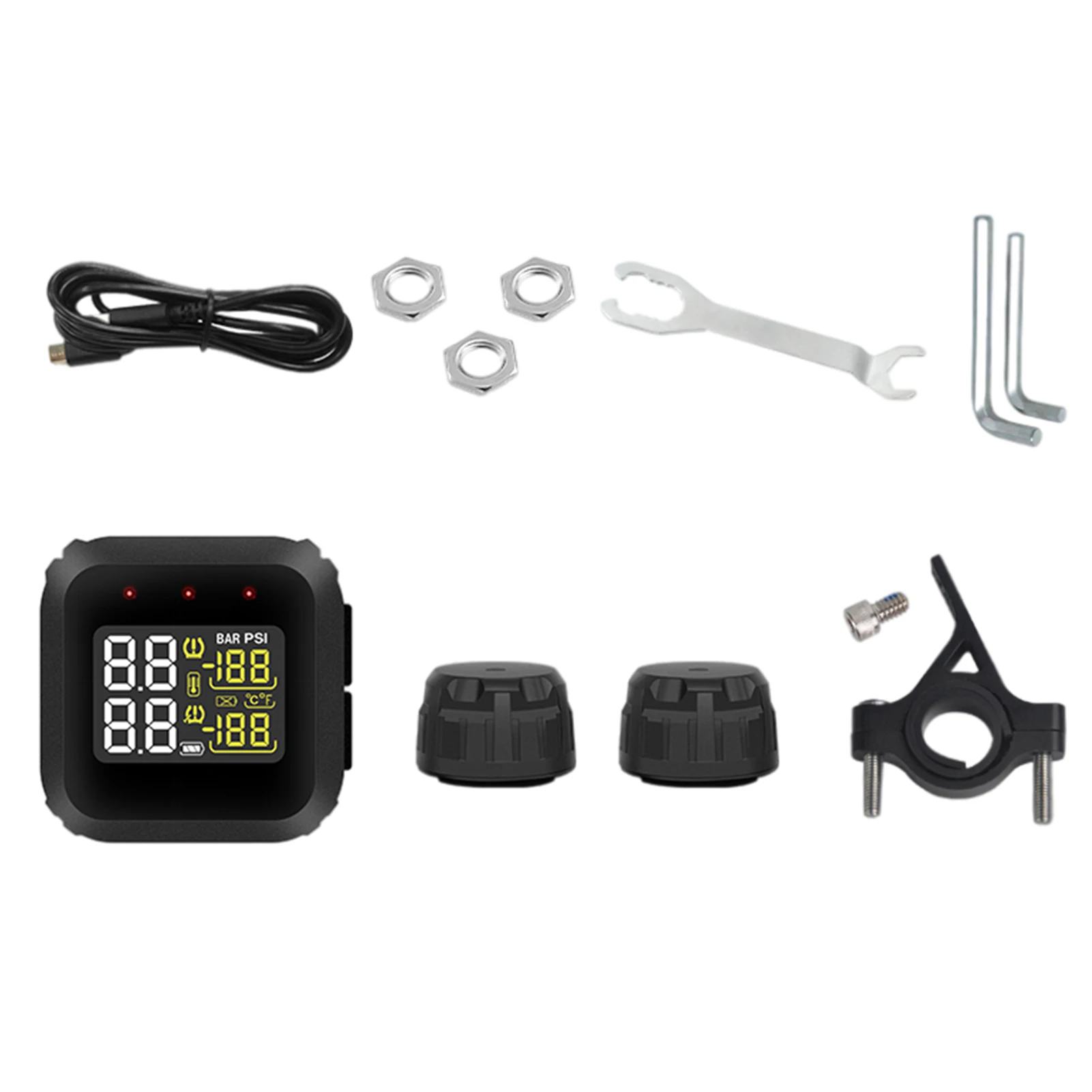 

Tire Pressure Monitoring System For Motorcycle Waterproof Sunscreen Driving Safety Protection Provide Driving Safety Protection