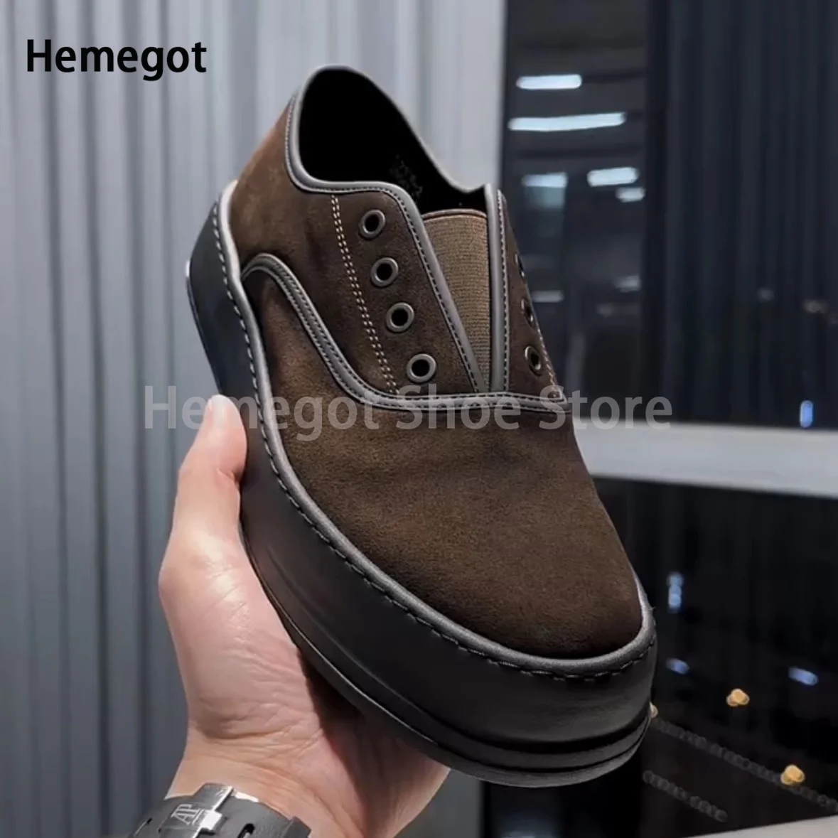 Коричневые/черные кожаные туфли для мужчин повседневная обувь с низким берцем