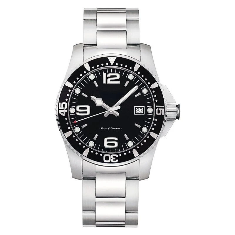 

Мужские спортивные часы с высоким берцем, черные, синие часы с керамической рамкой, механические Автоматические Мужские часы из нержавеюще...