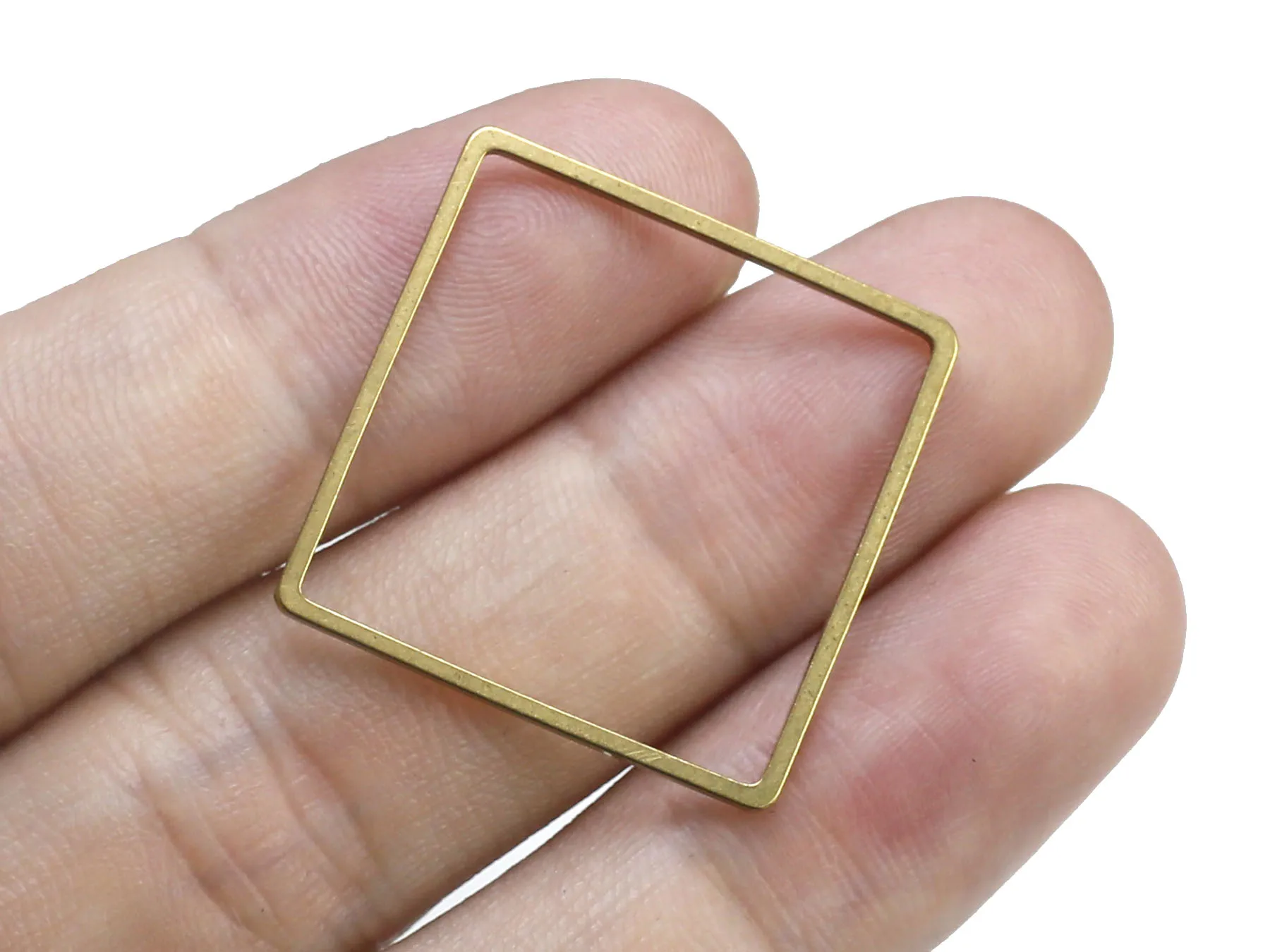 Квадратные подвески для сережек соединительный элемент Геометрическая латунная
