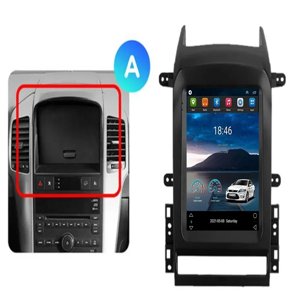 Автомобильное радио Tesla для Chevrolet Captiva 2006-2012 Android 13 мультимедиа 4G GPS-навигация