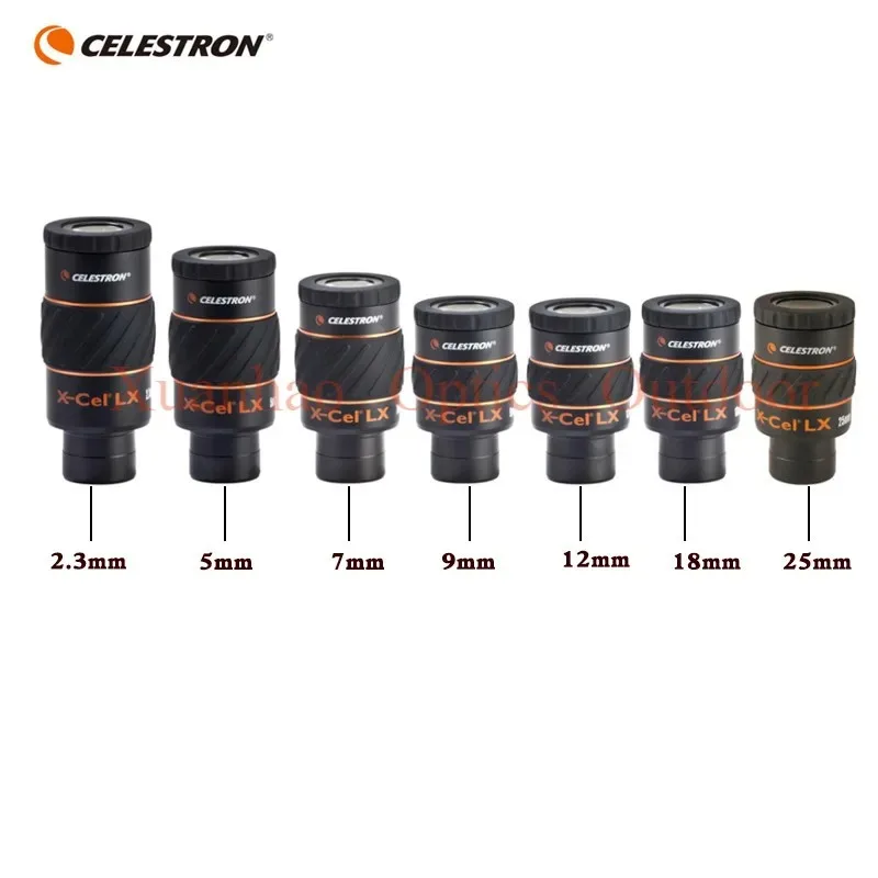 Фото Комплект окуляров Celestron X-CEL LX, широкий угол 1,25 дюйма/31,7 мм 60 °    Аксессуары для окуляров телескопа 2,3 мм 5 мм 7 мм 9 мм 12 мм 18 мм 25 мм №2
