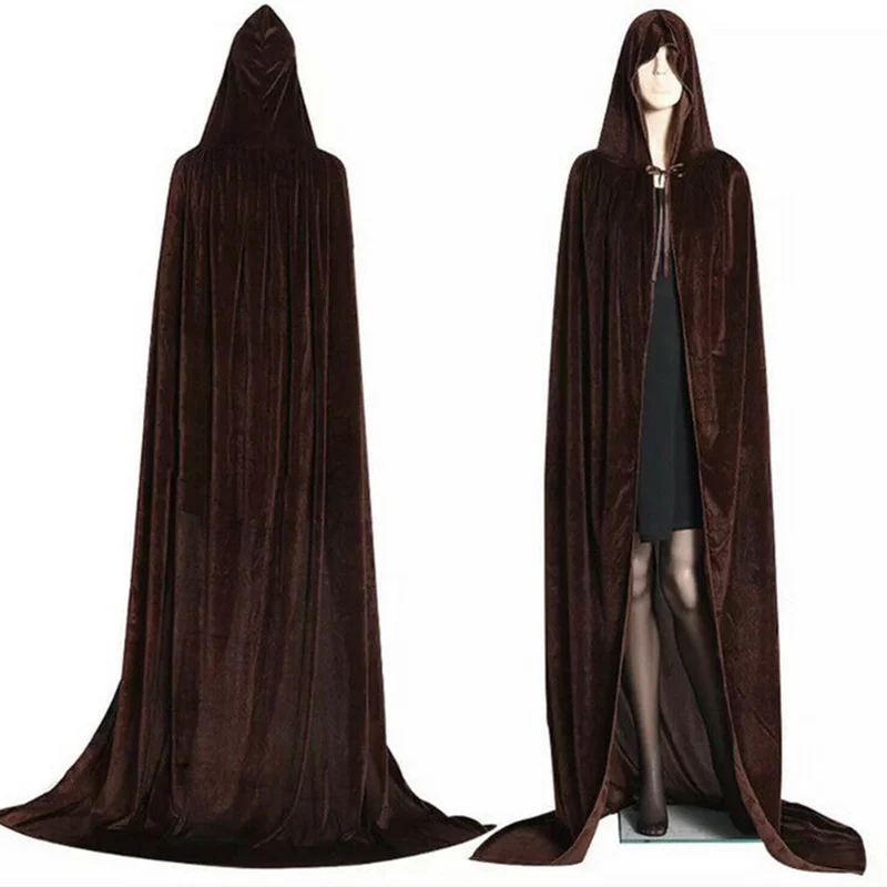 Костюм на Хэллоуин свадебная бархатная накидка женский и мужской бархатный с