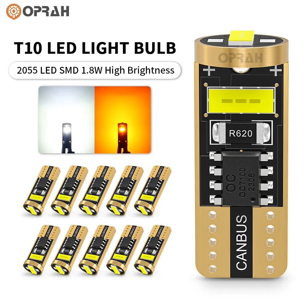 2 шт., автомобильные лампы для чтения T10 W5W 168, 12 В, 24 В, 2055 к 2 шт., автомобильные лампы для чтения T10 W5W 168, 12 В, 24 В, 2055 к