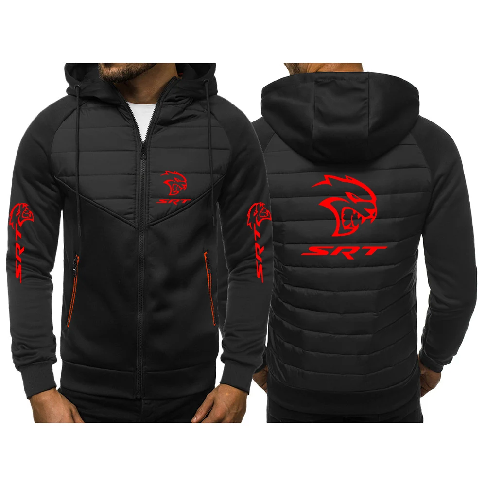 

SRT Hellcat 2023 Men's New Winter Zipper Hoodies Jackets Cotton Waterproof Outwear Casual Keep Warmer Windbreaker Tops Clothing
