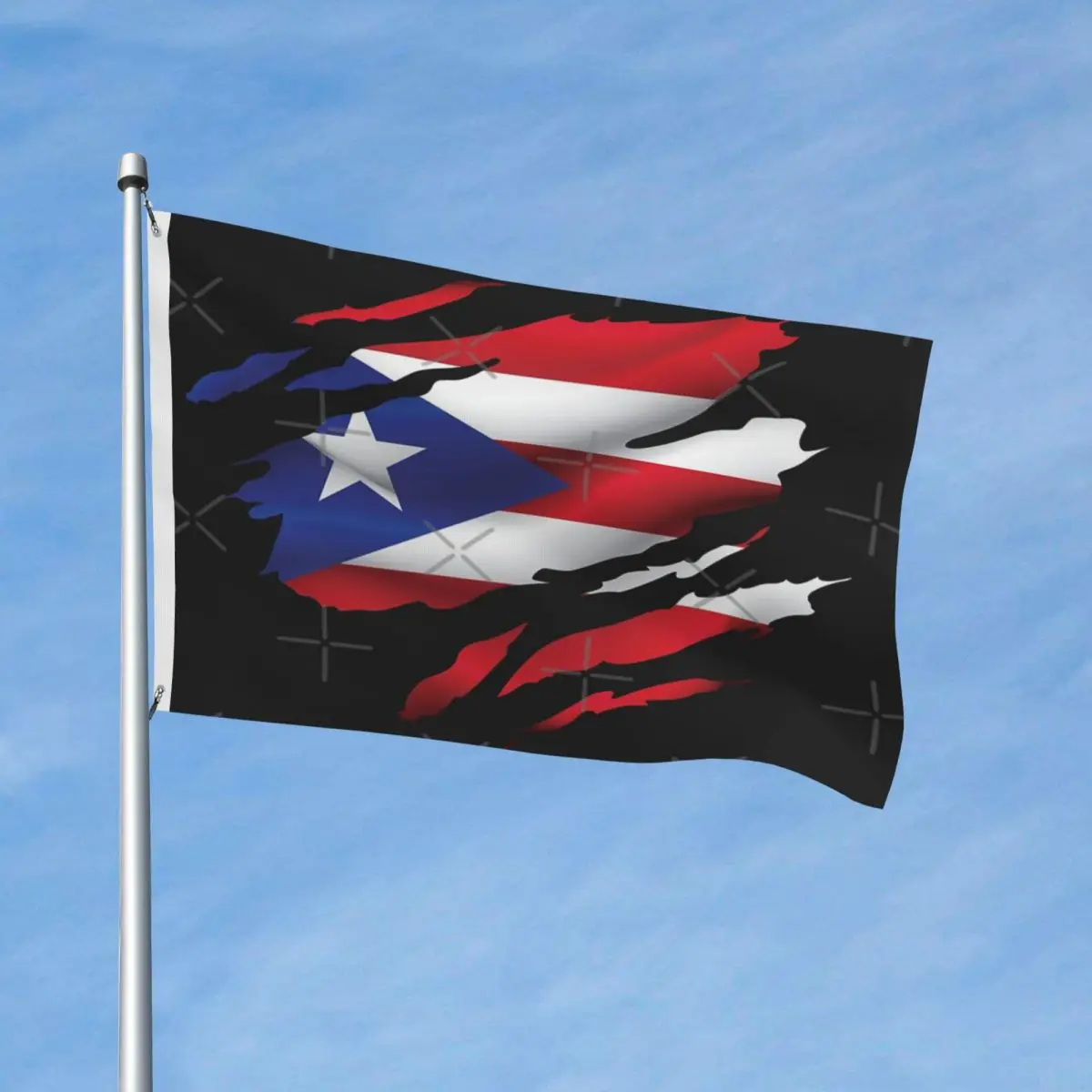 

Флаг Пуэрто-Рико, порваный флаг, современный флаг с металлическими Люверсами, устойчивый к выцветанию, из полиэстера, насыщенный яркий, несколько стилей