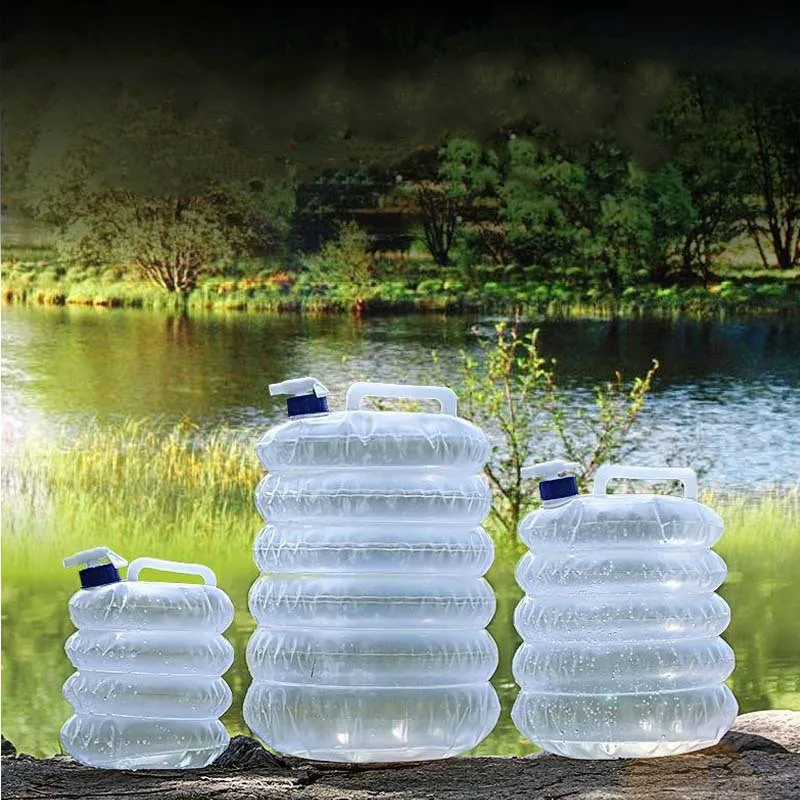 

PE складной контейнер для воды кемпинг кувшин для хранения воды для походов на открытом воздухе рюкзак автомобиль портативный фляга для вод...