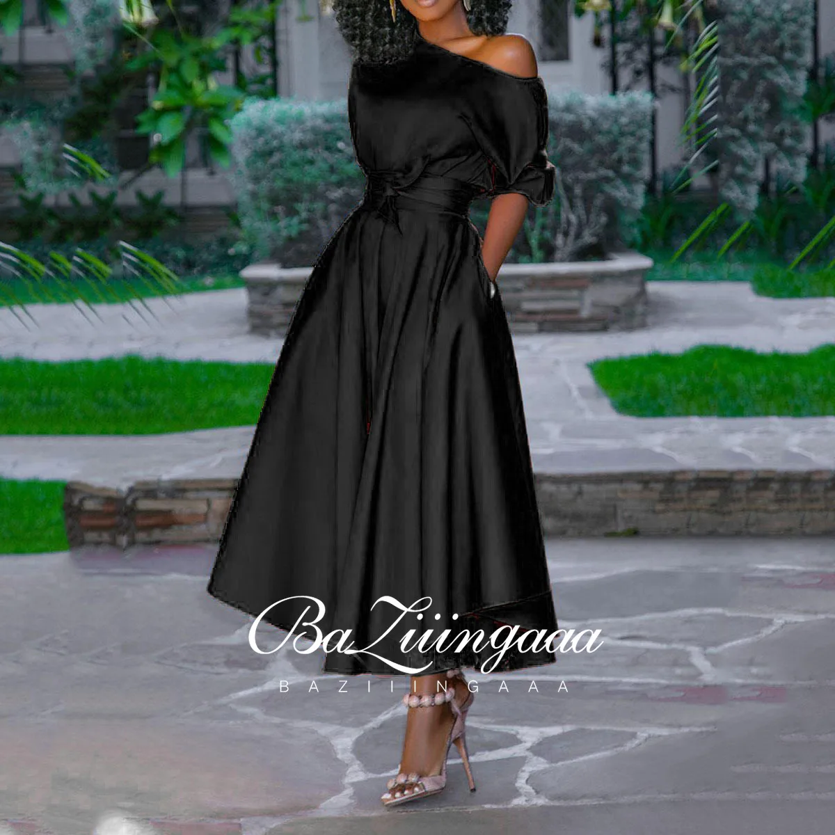 

Роскошное бальное платье BAZIIINGAAA, длинное женское платье 2021, вечерние платья с блестками, вечерние платья, женское платье для выпускного вече...