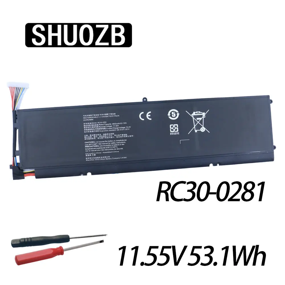 11.55V RC30-0281 Laptop Battery For Razer Blade Stealth 13 2018 2019 GTX 1650 Max-Q RZ09-03101 RZ09-03102E52-R3U1 RZ09-02812E71