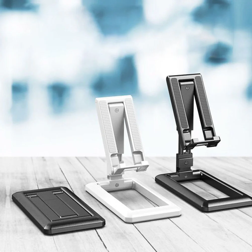 

2 Pcs Cellphone Stand Folding Support Household Holder Portable Multi-function Bracket Abs Tabletop Mobile