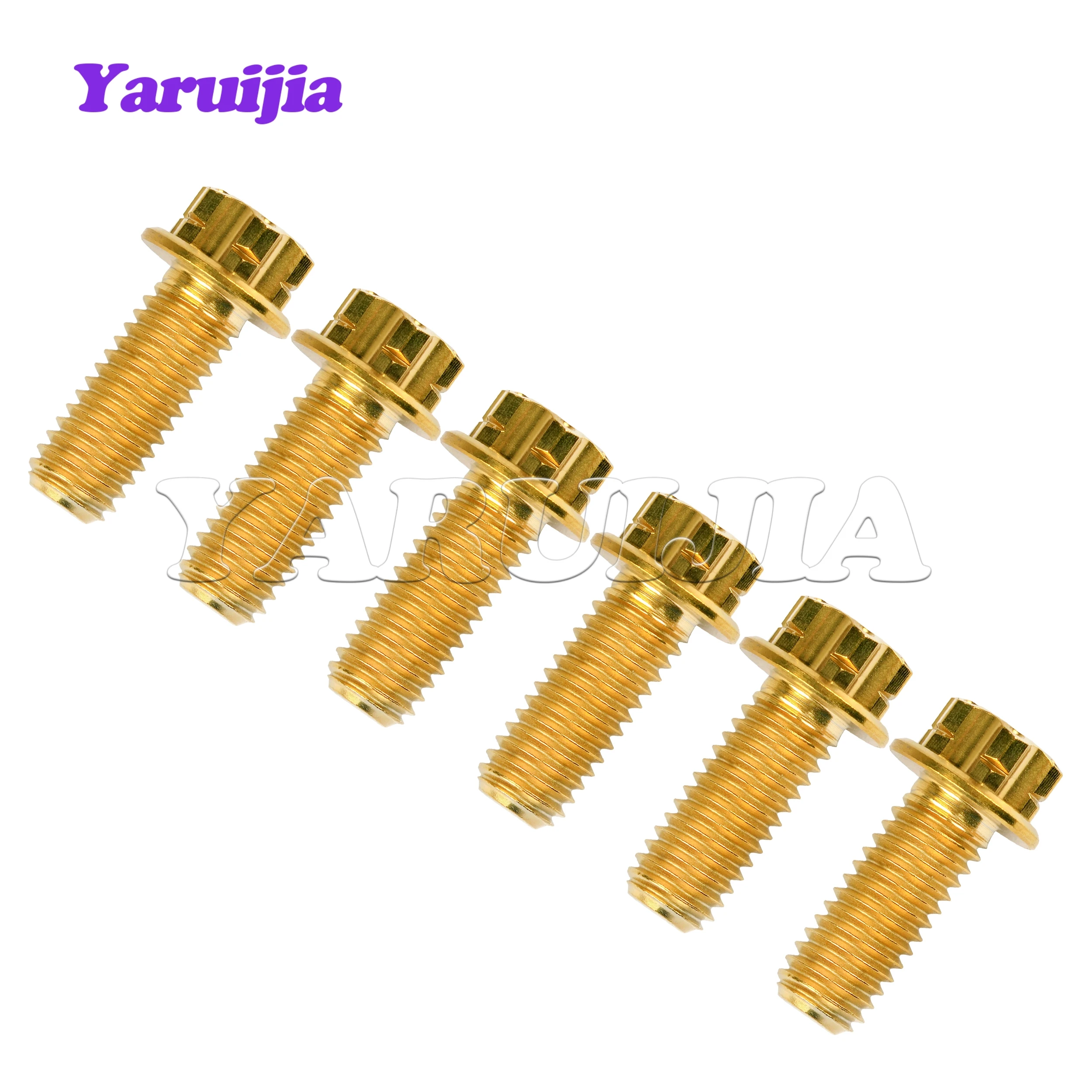 Фото Титановый болт Yaruijia M6/M8x10/15/20/25/30/35/40/45/50/55 мм, винты с нестандартной головкой для крепежных деталей мотоцикла №5