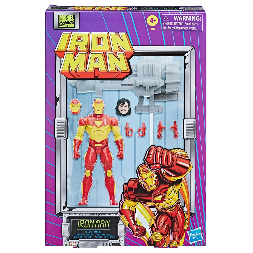 

[В наличии] Hasbro серия Marvel Legends Делюкс Ретро Железный человек 6-дюймовая полноразмерная экшн-фигурка из комиксов Коллекционная модель F3483