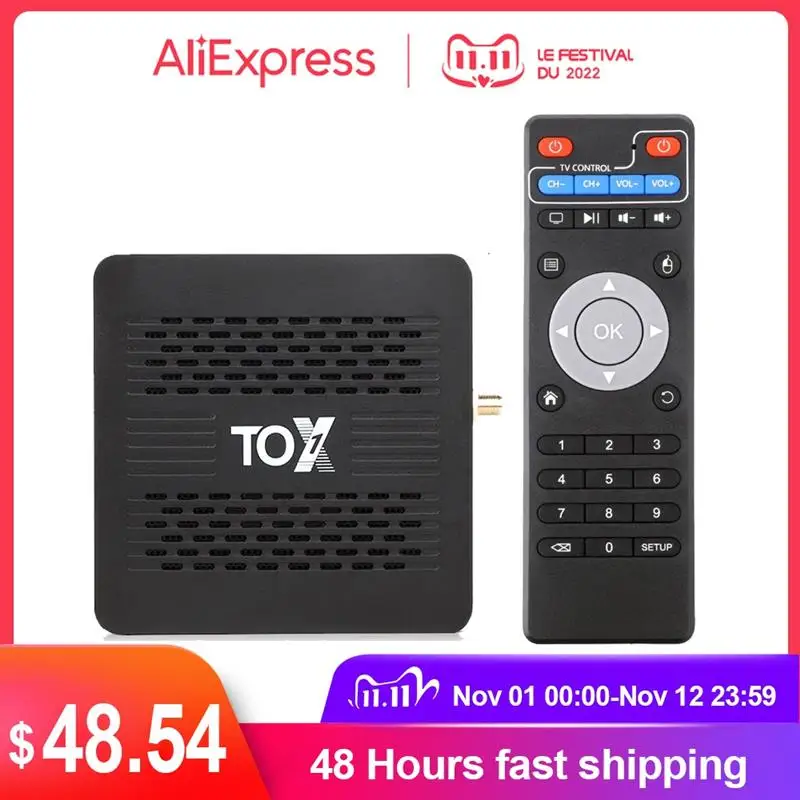 

ТВ-приставка TOX1 на Android 9,0, 4 + 32 ГБ, Amlogic S905X3, 1000 Мбит/с