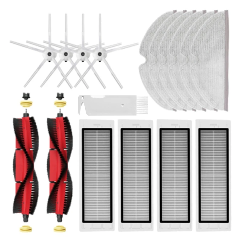 

HEPA Filter Main Brush Mop Cloth Side Brush For Xiaomi Roborock S5 Max S6 Maxv S6 Pure Vacuum Spare Parts Accessories