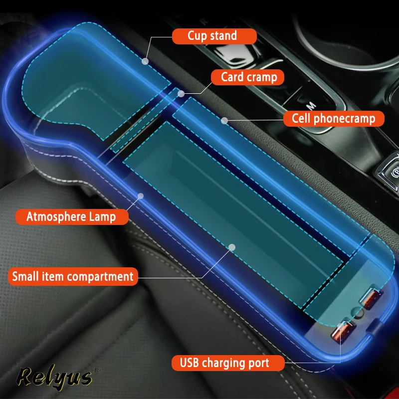 Автомобильный ящик для хранения цветная атмосферная лампа Trumpchi GAC GS3 GS4 GS5 Coupe GA4 GS8