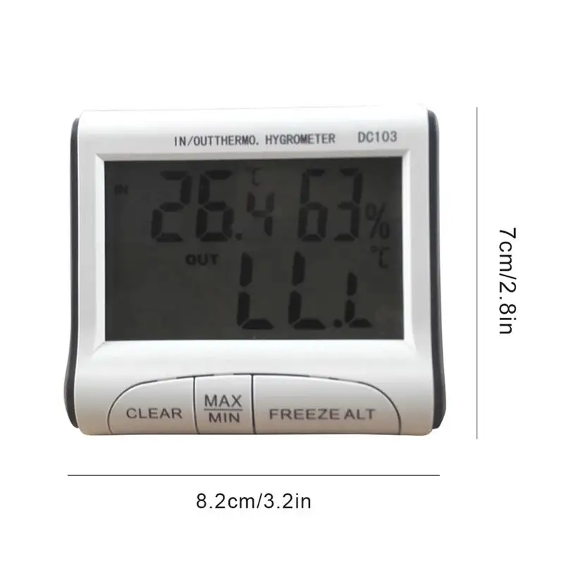 household indoor outdoor lcd electronic temperature humidity meter thermometer display hygrometer free global shipping