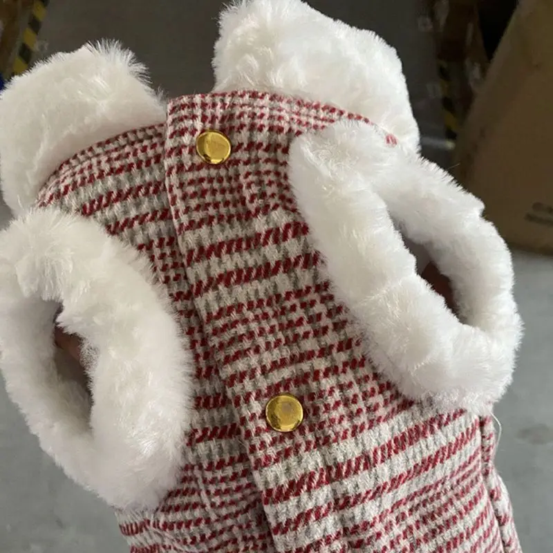 Зимняя одежда для собак Куртки ветрозащитная теплая плотная мягкое пальто