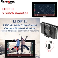 portkeys lh5p ii 4k monitor 5 5 inch hdmi touch screen 1700nits wireless camera control monitor for sony canon panasonic camera