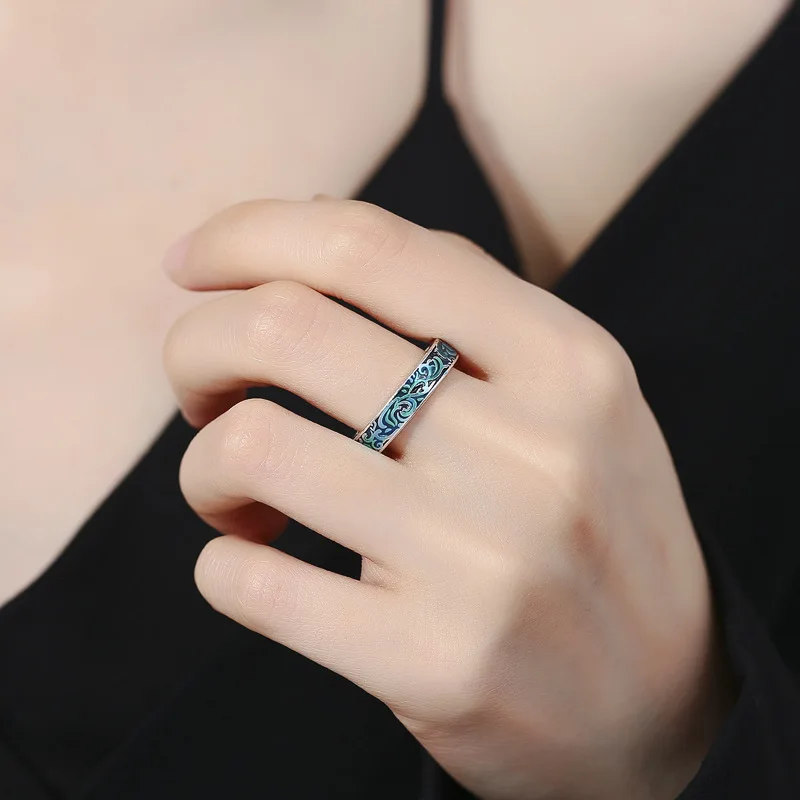 Серебряный браслет для мужчин и женщин в стиле панк готика винтажное открытое