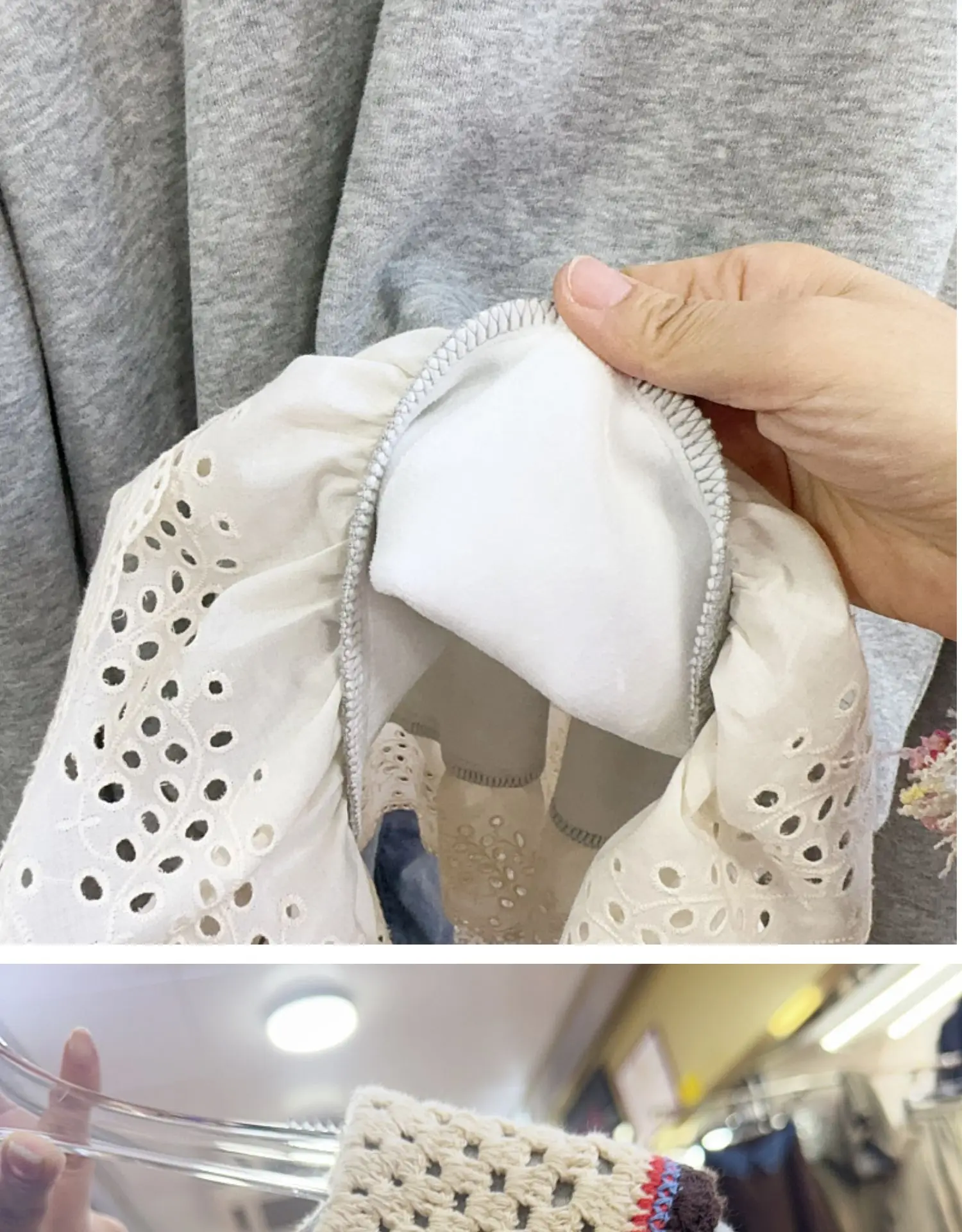 Корейский стиль 2023 Осень-зима повседневная флисовая толстовка с кружевным