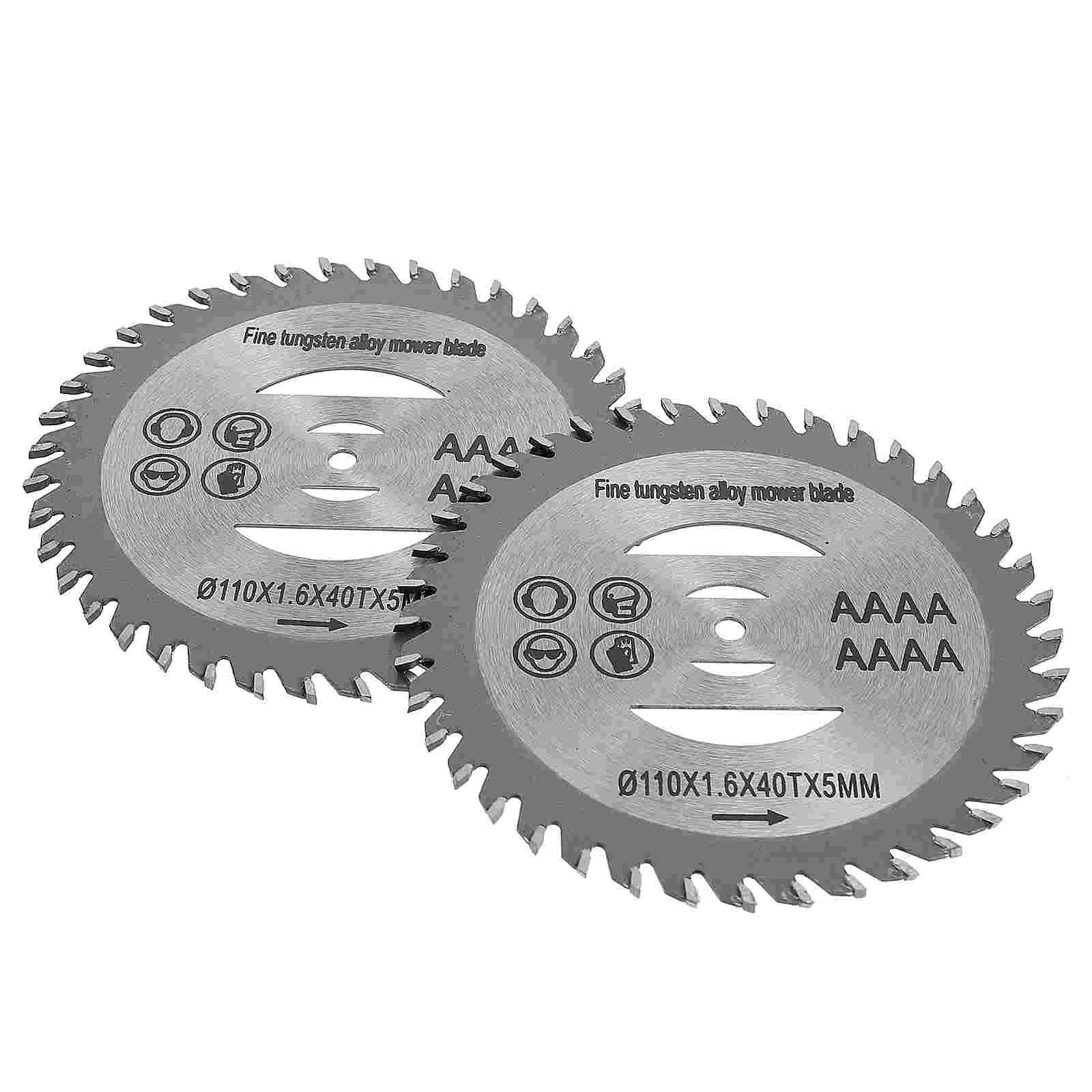 

2 Pcs Brush Cutter Blades Lawn Mower Cutters Circular Electric Mower Blades