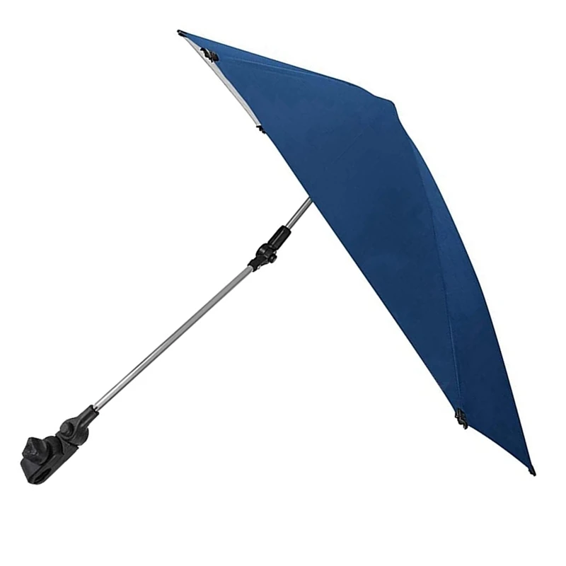 

2X Adjustable Beach Umbrella,360-Degree Swivel Chair Umbrella With Universal Clamp,Great For Beach Chair, Patio Chair