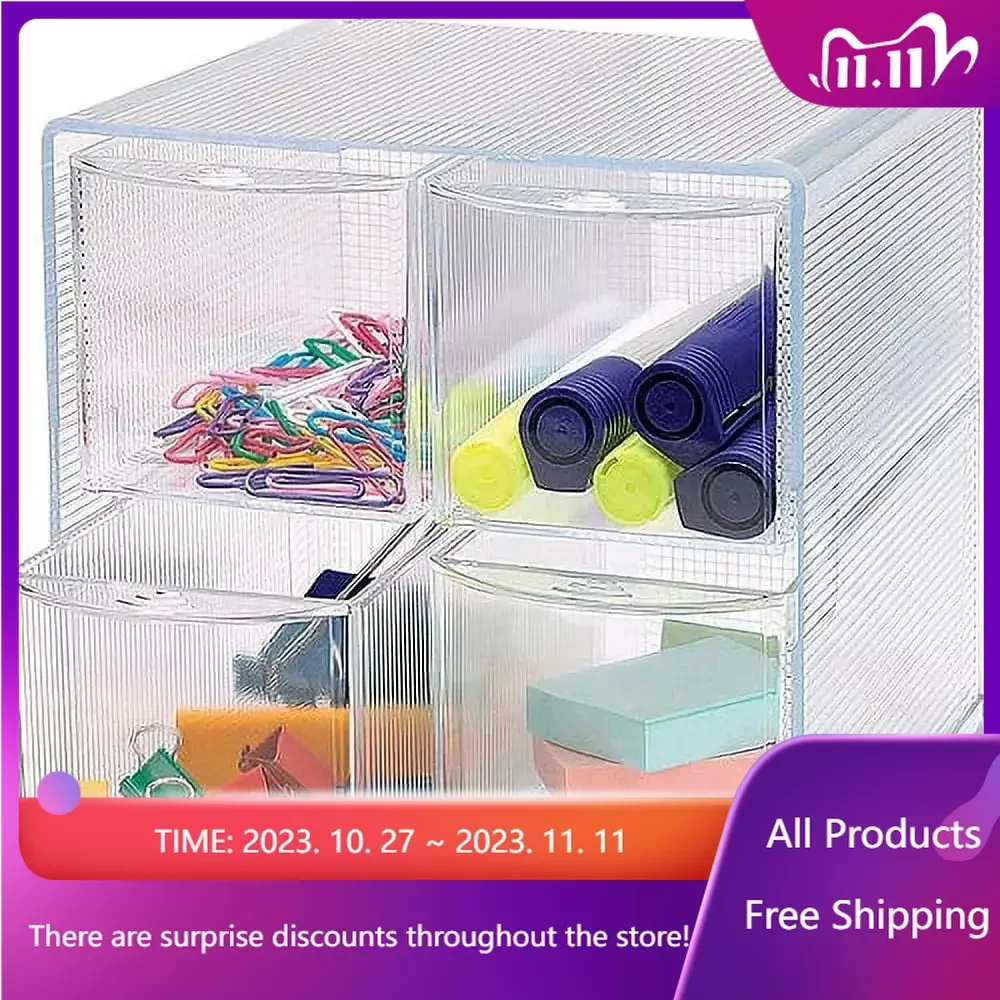 

Storage Drawer Organizer, Clear Home Organization and Storage Office Desk Accessories Desk Organizers Fast Transportation