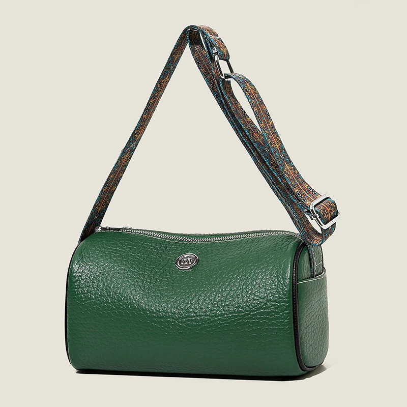 

Сумка на плечо женская из натуральной кожи, саквояж на плечо, мессенджер простой однотонный, дизайнерский чемоданчик кросс-боди