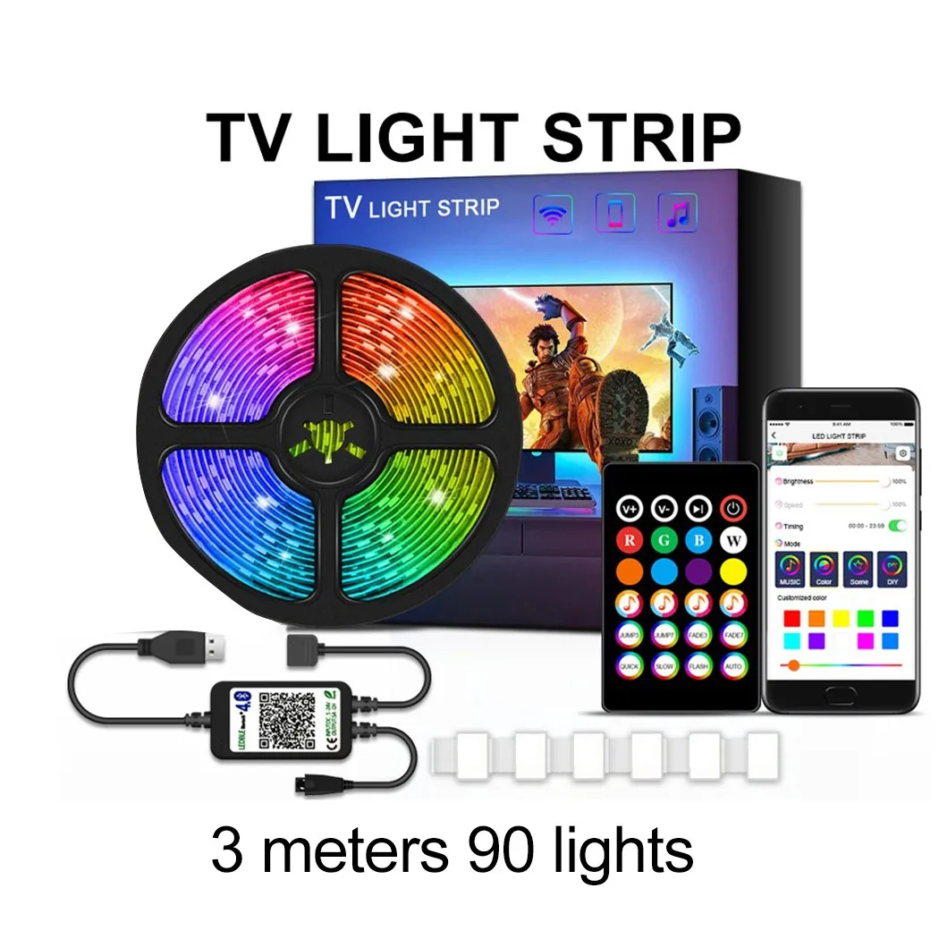 

RGB-лента SMD5050 с Bluetooth и 24 клавишами