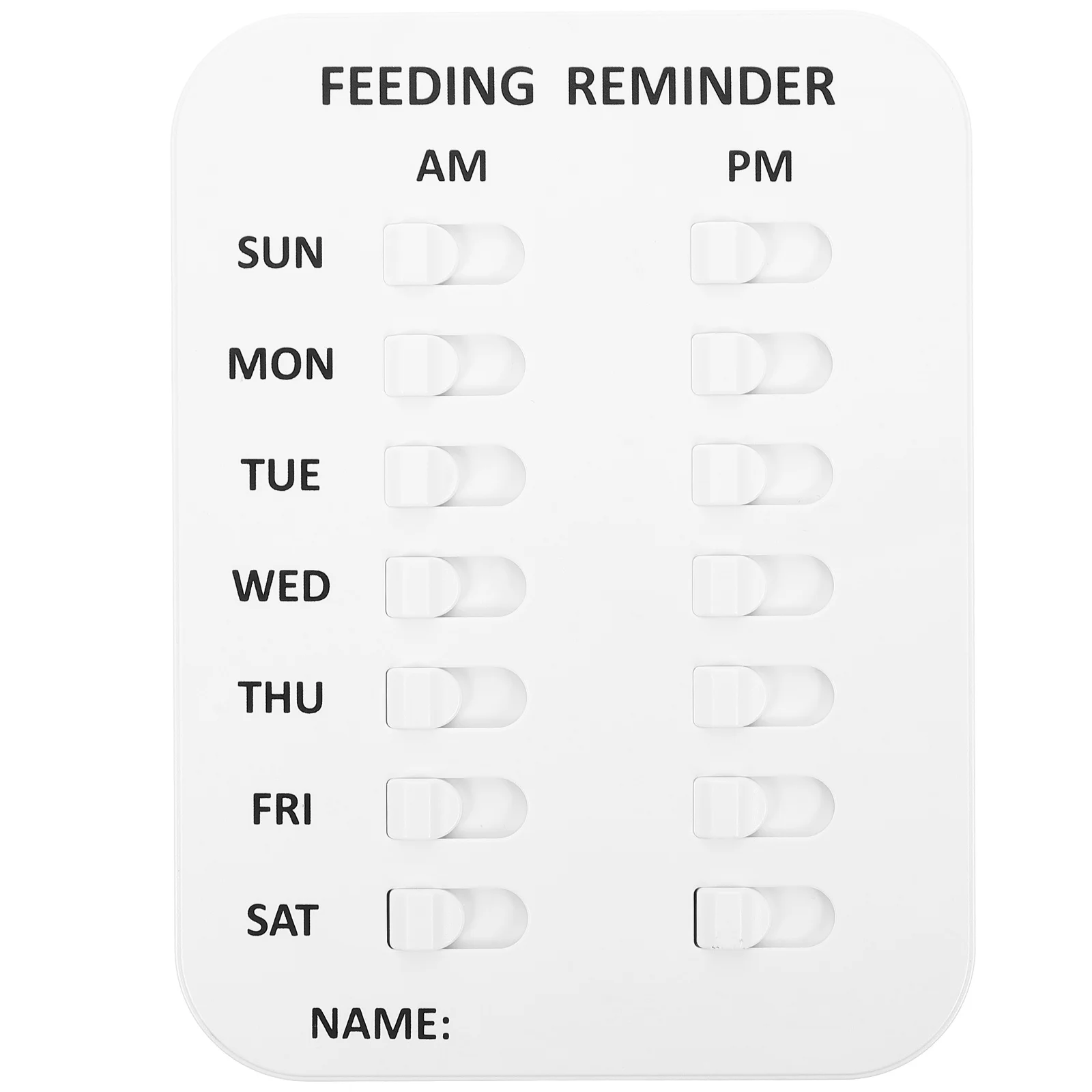 

Reminder Feeding Dog Cat Chart Pet Feed Feederschedule Daily Portable Nursing Andsign Tool Indication Board Record Times