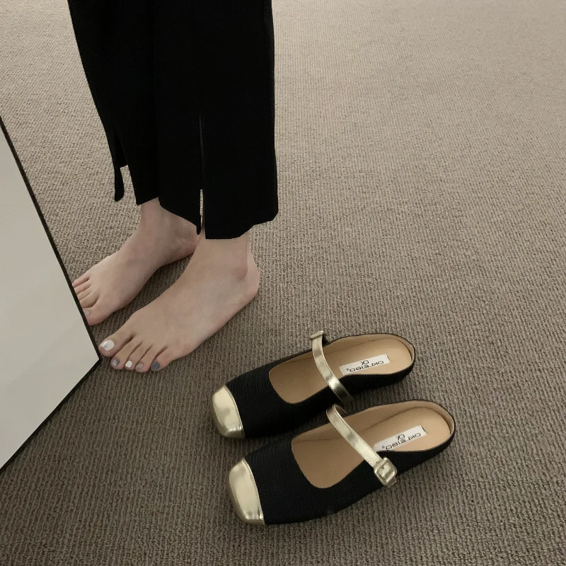 

Женские Повседневные Туфли Мэри Джейн, полутапочки в стиле ретро, весна-осень 2023