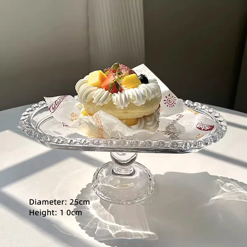 

Стеклянные десертные тарелки