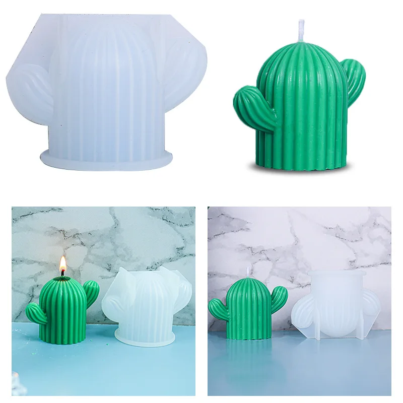 

Cactus DIY Candle Silicone Mold Soy Wax Candle Mold Gypsum Epoxy Mold Handmade Candle Soap Molding Candle Making Supplies