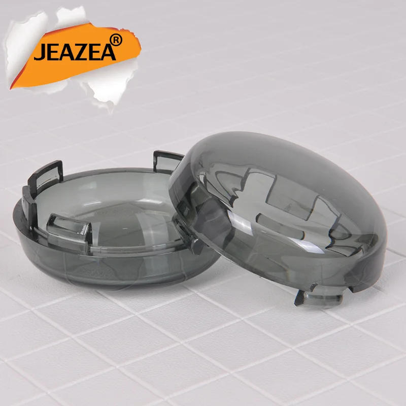 JEAZEA мотоциклетные 4x дымовые сигнальные огни линзы круглая крышка света для Harley