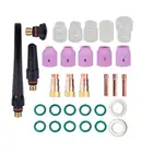 Газовые линзы #12, пирекс стеклянная чашка, трубки для горелки Tig, практичные аксессуары, комплект сварочных горелок, аргоновый дуговой инструмент для горелки TIG WP171826, 31 шт.