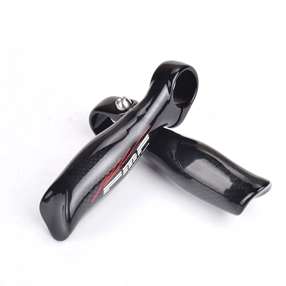 

1 Pair MTB Road Bike Handle Grip Carbon Fiber Bar End Ergonomic Design Rest Handlebar Mountain Bicycle Parts Cycling Accessories