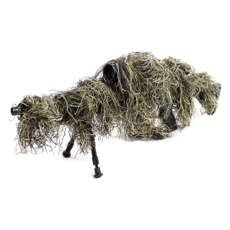 Ghillie Крышка Ствольной Коробки для винтовки Wrap Синтетический с эластичным