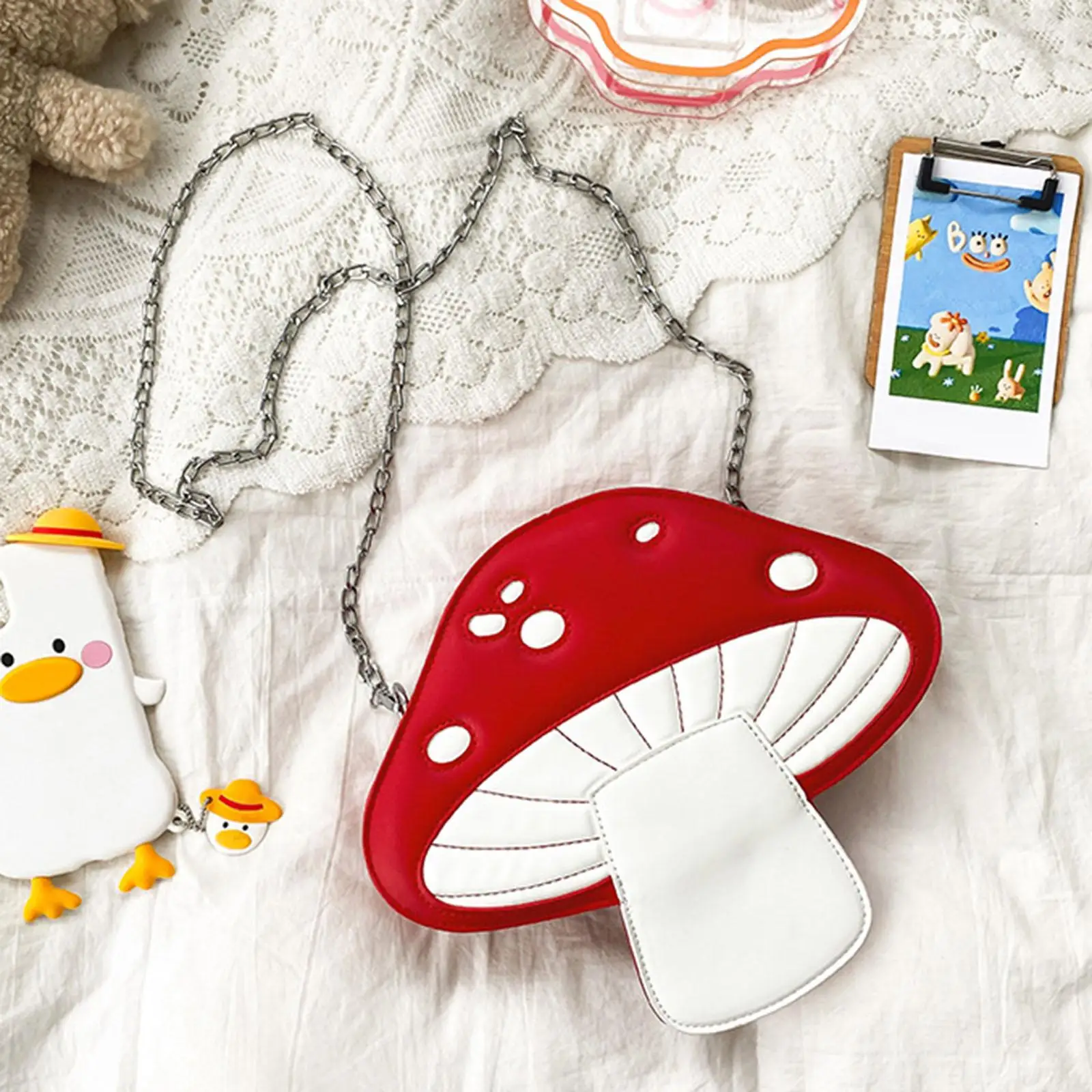 Женская сумка из искусственной кожи в форме гриба