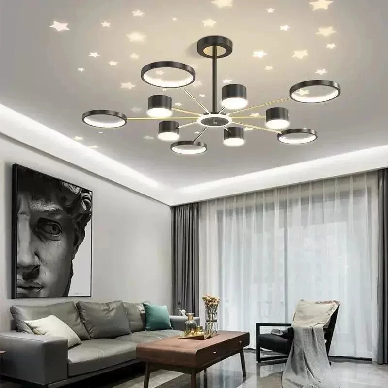 Креативный романтический светильник в виде пустой звезды роскошный для