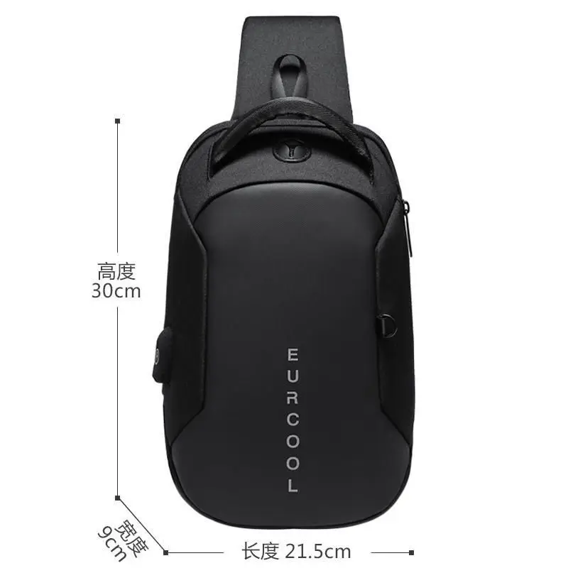 Многофункциональная нагрудная сумка через плечо мужские мессенджеры с USB-портом