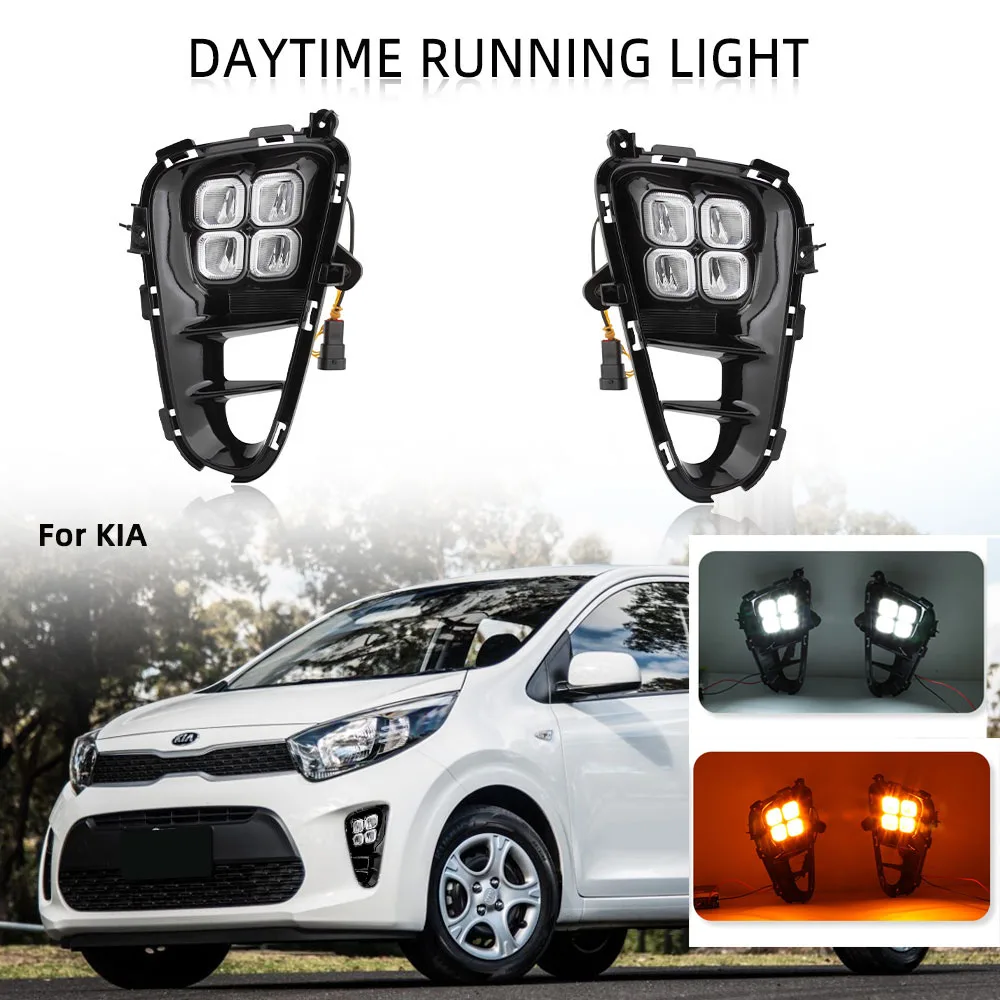 

Дневные ходовые огни, противотуманные фары для Kia Picanto 2017 2018 2019 2020