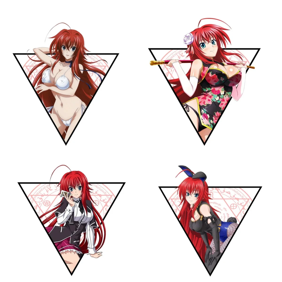 Привлекательные аниме Rias Gremory автомобильные наклейки солнцезащитные устойчивые