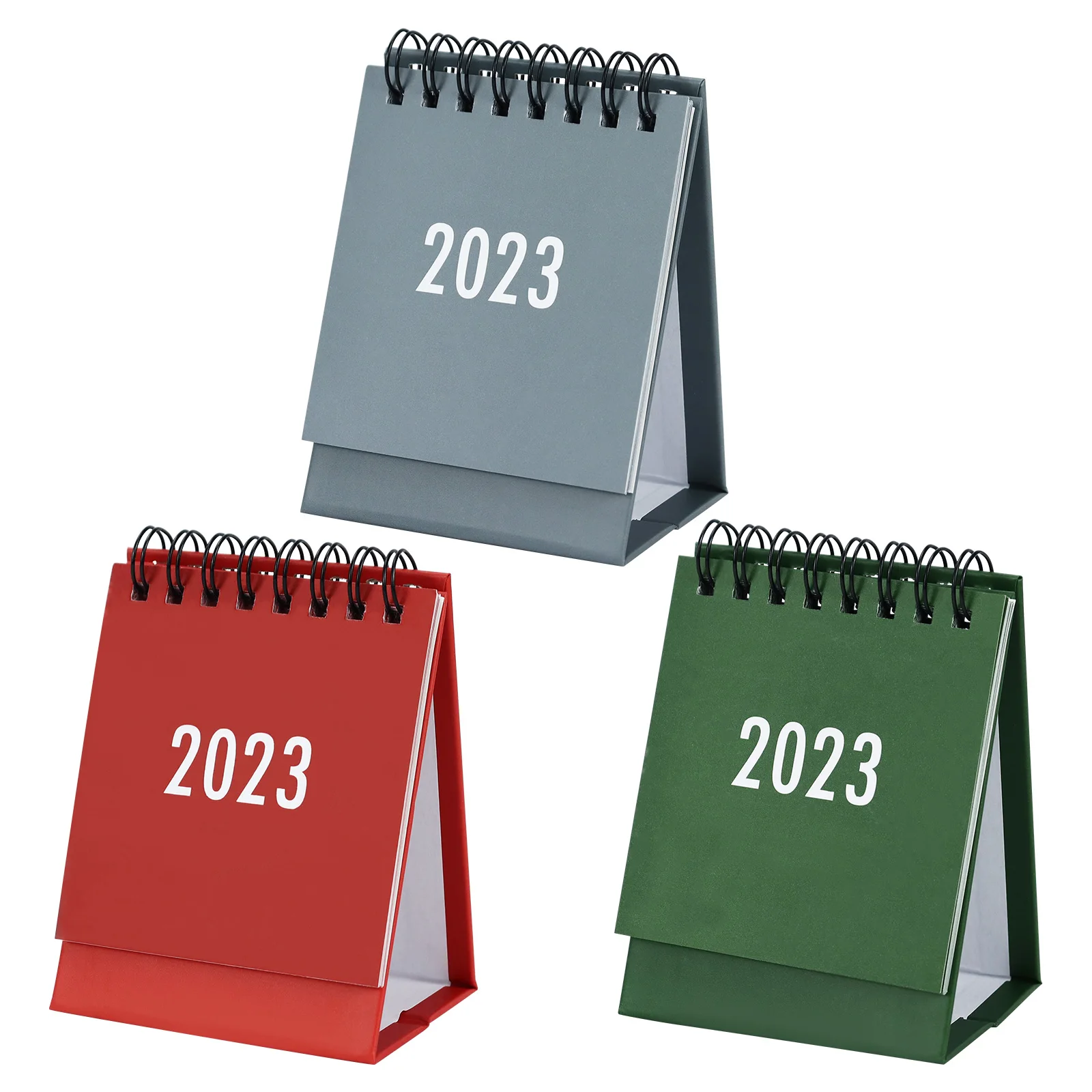 Desktop Calendars Can Be Rotated 360 ° Flip Page Date Month Planning Office Accessories Multi-color Mini Desk Calendar